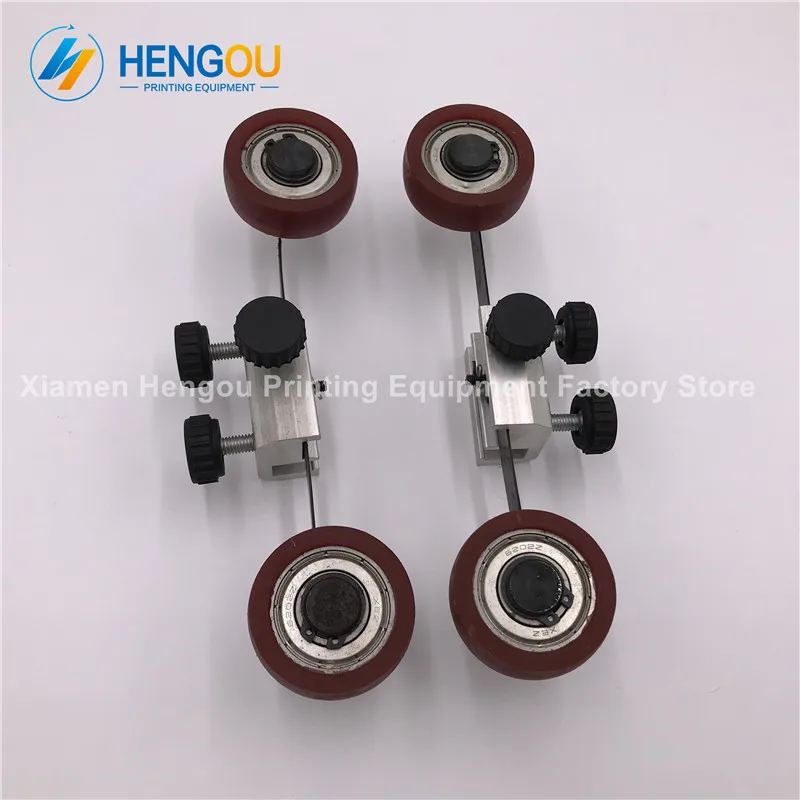 

1 Pair China post free shipping Long 19.2cm KOMORI Printing feeder wheel komori complete full set rubber wheel