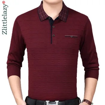 

2019 brand casual spring striped long sleeve polo shirt men poloshirt jersey pocket mens polos tee shirts dress fashions 201920