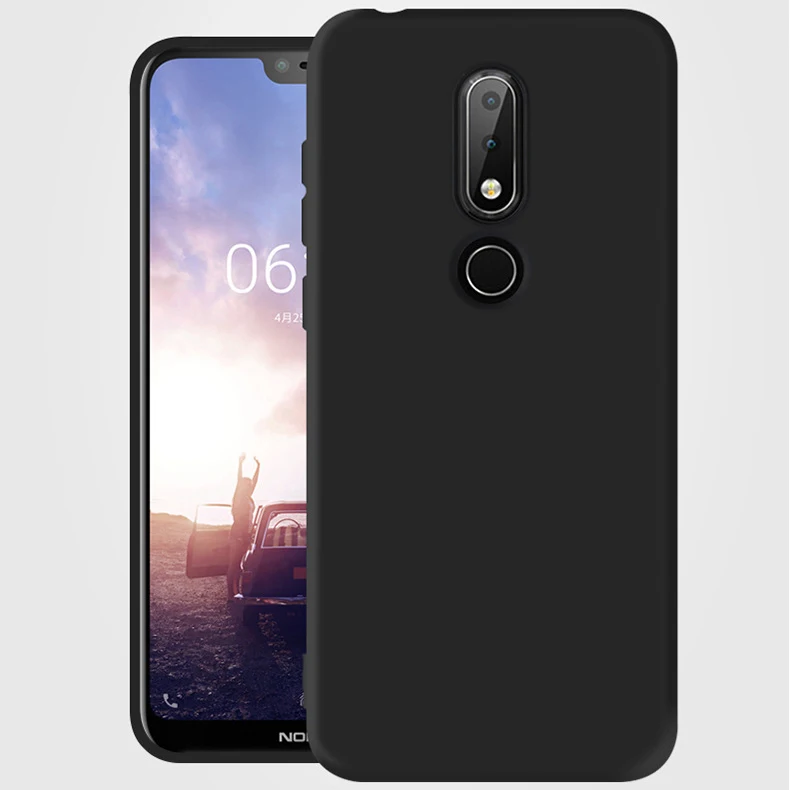 For Nokia X6 Case Soft TPU Candy Colors Frosted Silicone Slim Protective Back Cover Cases Full Phone Shell |