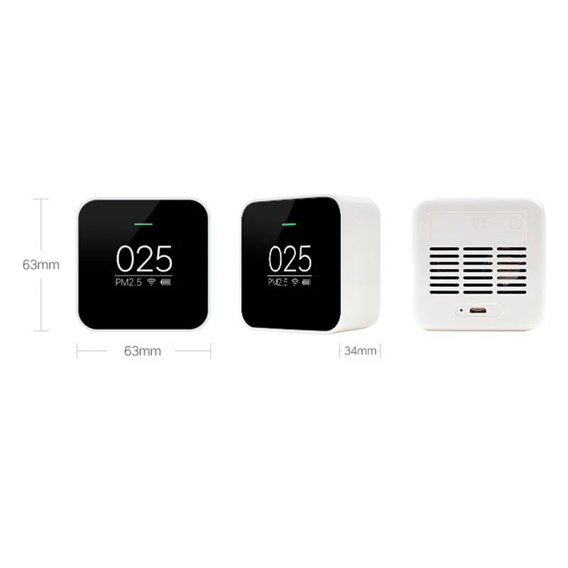 Buy xiaomi Original PM2.5 Detector Sensor Air Quality Monitoring High-precision Laser Sensor OLED Screen Smart Home Drop shipping