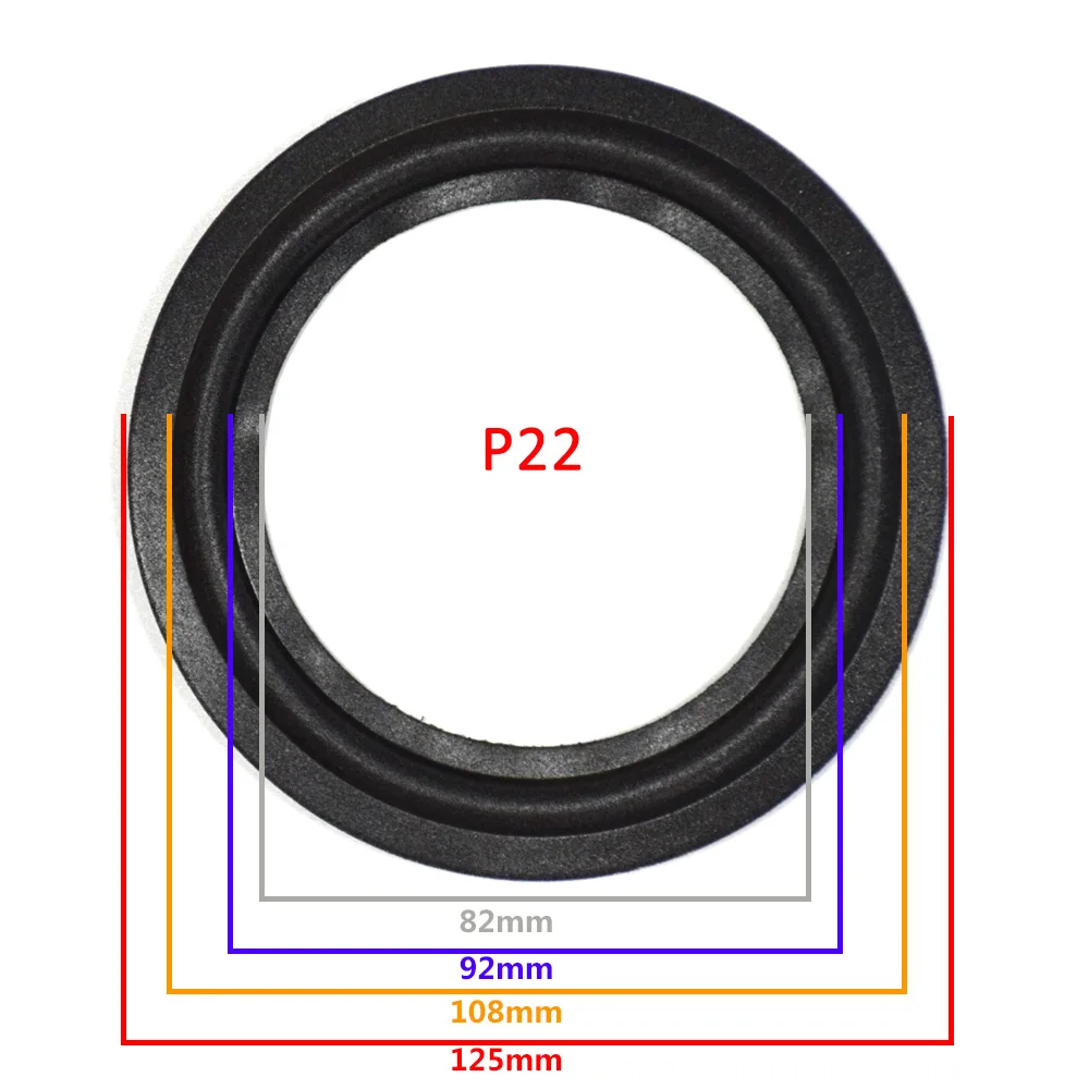 5 дюймов пены Динамик объемный край НЧ-динамик для ремонта с подворачивающимся краем сабвуфер кольцо DIY Repair аксессуары Динамик подвеска