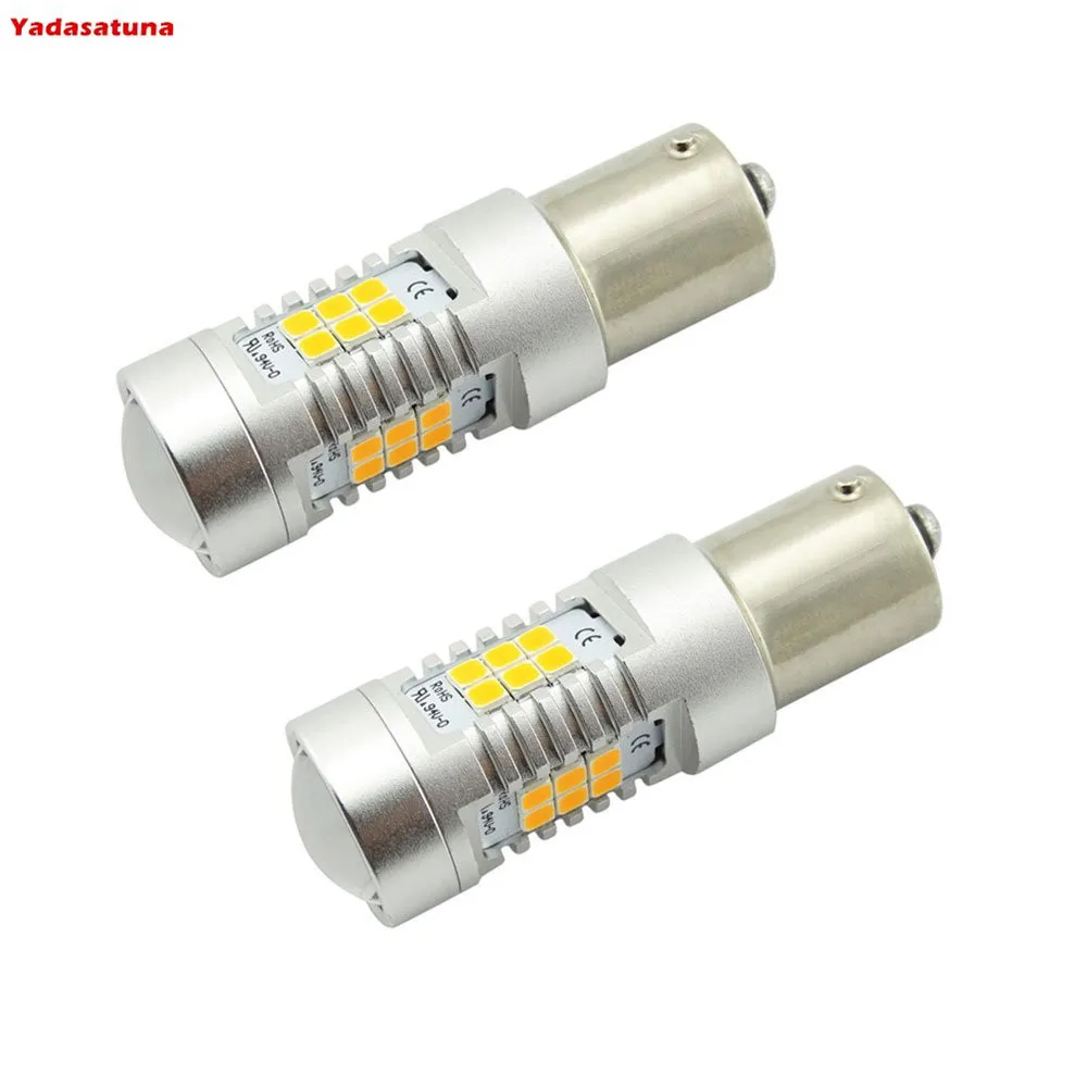 2Pcs BAU15s PY21W 7507 1156 21 SMD 21W LED Replacement Bulb for Turn