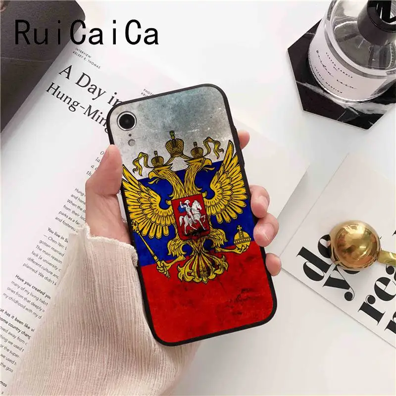 Russian flag national emblem