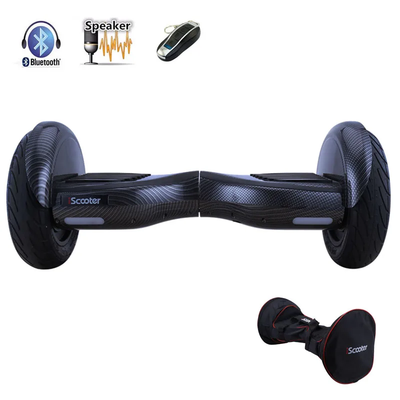 10 Inch Bluetooth Two Wheel Smart Self Balancing Scooter Electric Skateboard With Speaker - IScooter Hoverboard UL2722 Giroskuter image 2