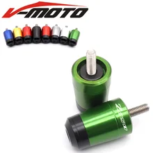 Для KAWASAKI Z750R 2011-2012/Z750S 2005-2006 Аксессуары для мотоциклов с ЧПУ Алюминий руль акустическая система заканчивается Кепки защитный ползунок передней вилки мотоцикла
