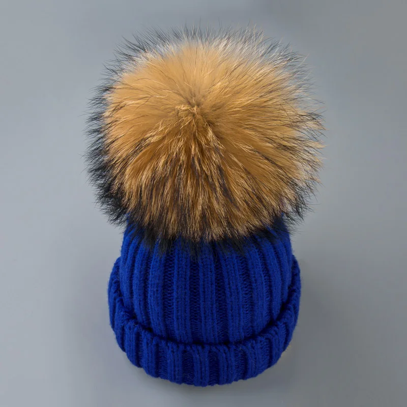 Модная зимняя женская шапка Skullies Beanies Pom Poms теплые пушистые женские вязаные помпоны кепки для девочек женские теплые шапки - Цвет: K