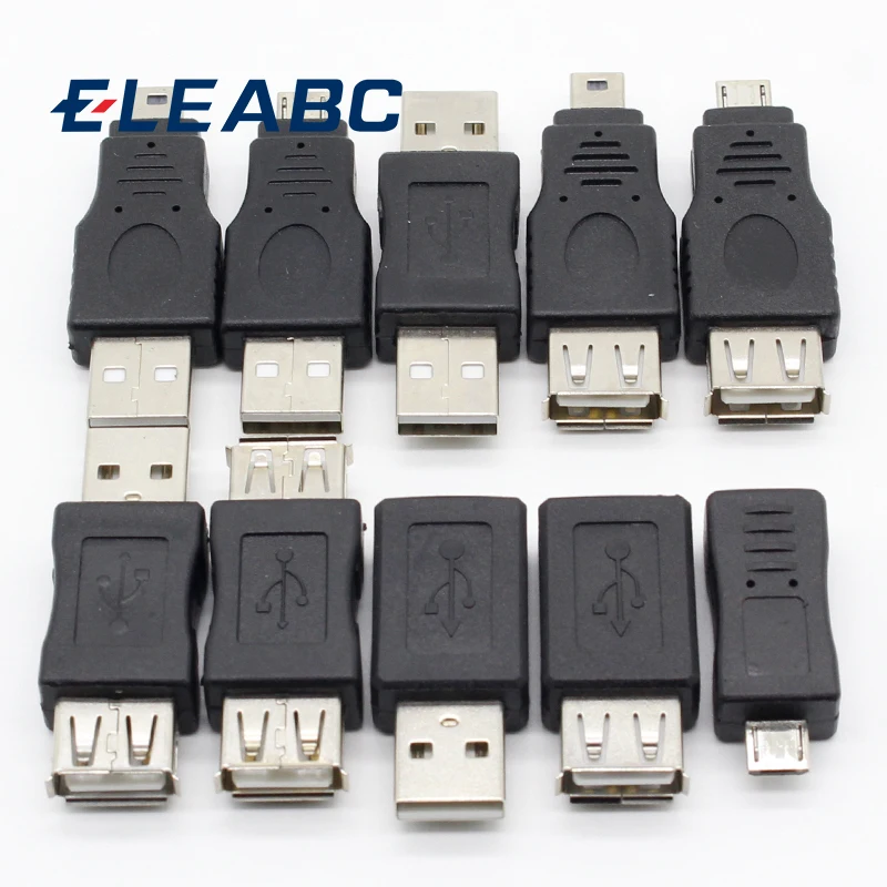 Мини переходник OTG 5pin F/M 10 шт.|Соединители| |