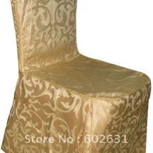 Качественный чехол Jackquard gold гостиничный Банкетный стул