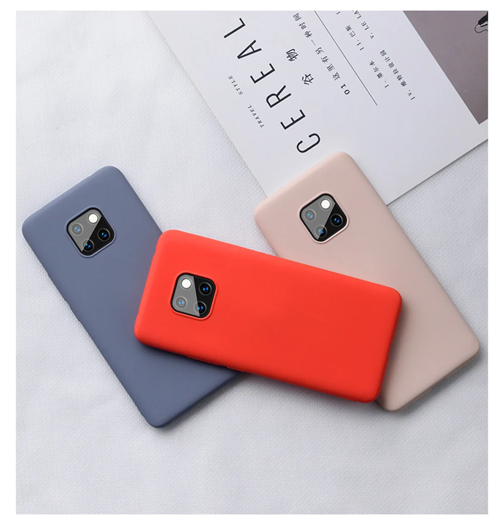 Ban Đầu Lỏng Ốp Lưng Dẻo Silicone Huawei P20 P30 Lite P40 Nova 5T 3 3i Y9S Giao Phối 10 20 30 40 Pro Y9 Prime 2019 Chắc Chắn Bìa Mềm huawei waterproof phone case