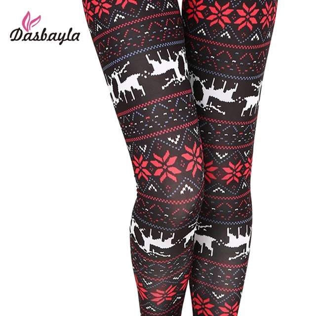 dasbayla 2017 autumn women leggings christmas print high elasticity fashion casual leggings santa claus aztec snowflake - Christmas Print Leggings dasbayla 2017 autumn women leggings christmas print high elasticity fashion casual leggings santa claus aztec snowflake - Christmas Print Leggings