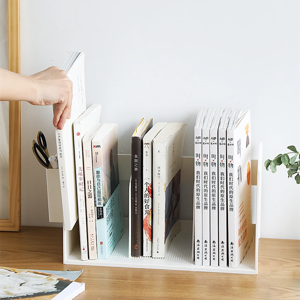 Домашний стеллаж для хранения настольная книжная полка напольный столик