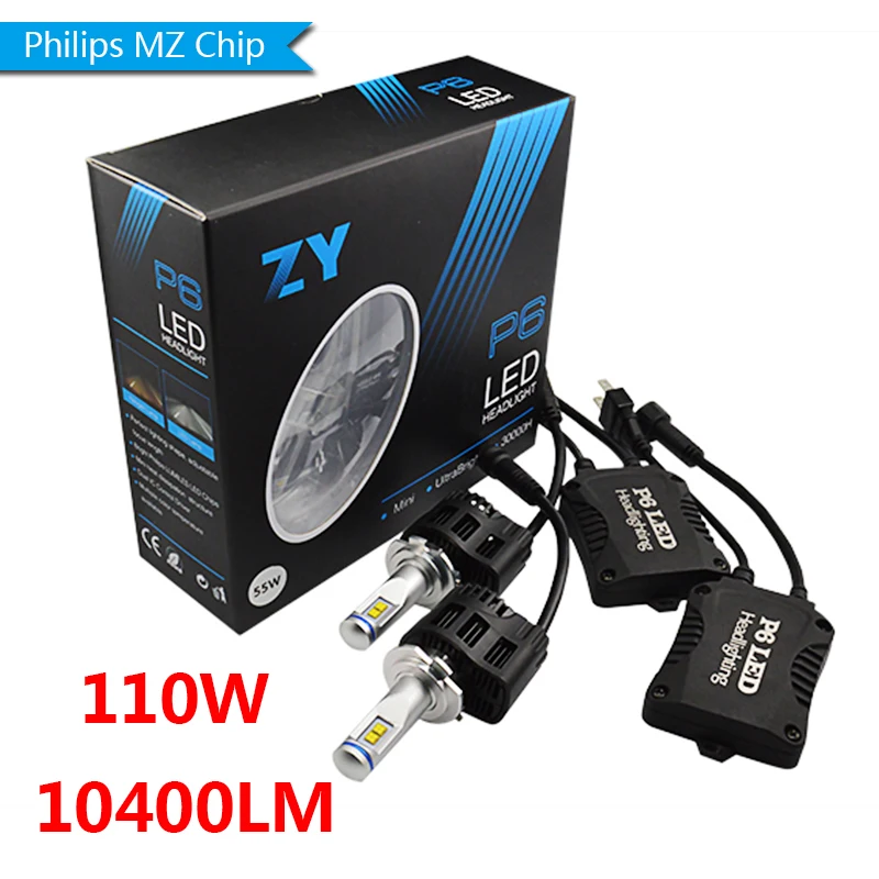 

2x Plug&Play H7 Car LED Headlight 10400LM HB3 HB4 H11 H4 9012 D1 D2 D3 D4 Conversion Kit Fog Light Replacement Driving Bulbs