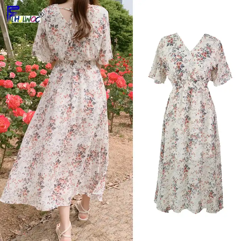 floral summer dress long