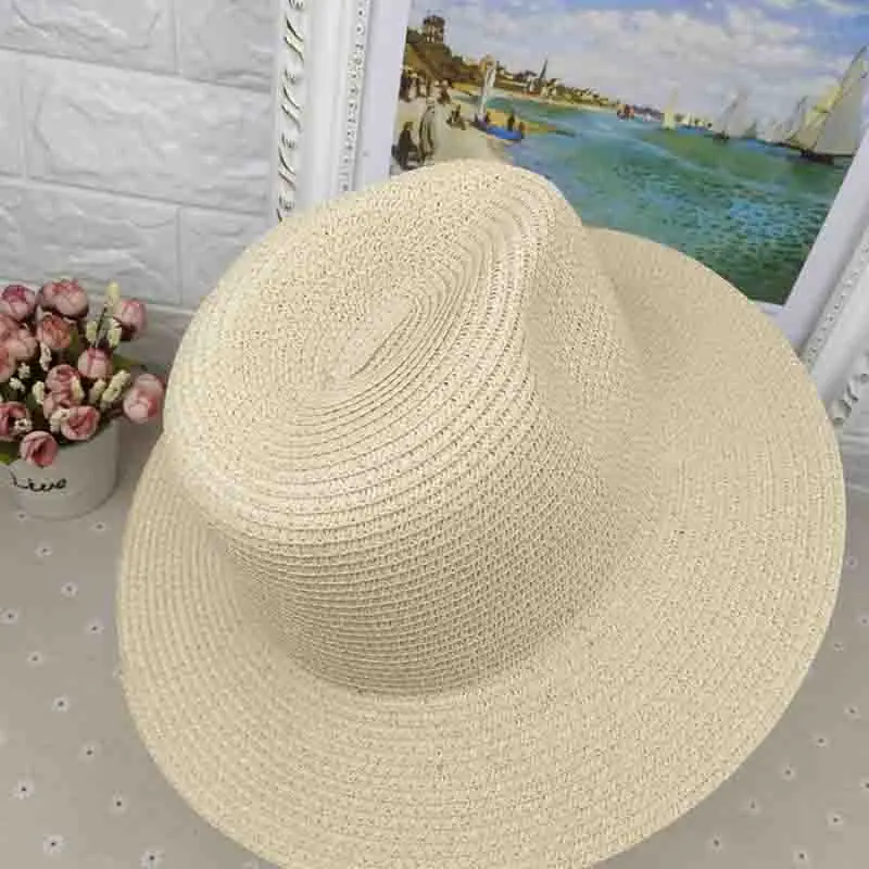 جديد قبعة صيفية عارضة الرجال والنساء قبعات من القش البرية السياحة شاطئ كاب الشمس القش المرأة في الهواء الطلق شاطئ الشمس قبعات شحن shiping