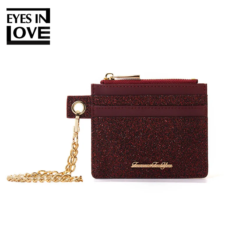 

EYES IN LOVE Women Wallets with Zipper Coin Pocket High Quality Card Holder Ladies Purses Brand Designer Leather Female Wallet