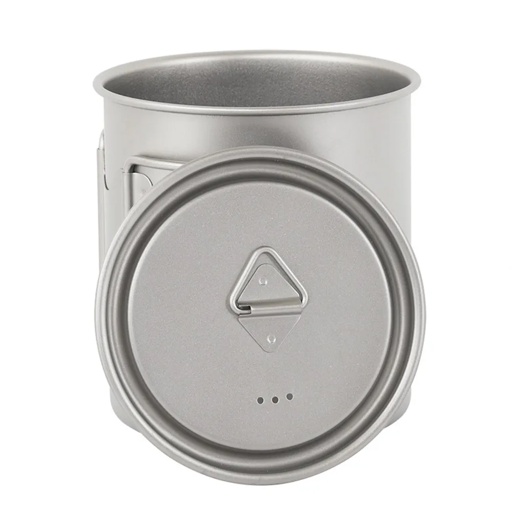 Outdoor Pure Titanium Cup with Folding Handle Portable Outdoor Camping Picnic Cooking Cup Nature Hike Cup Mug of Coffee Tea Outdoor Pure Titanium Cup with Folding Handle Portable Outdoor Camping Picnic Cooking Cup Nature Hike Cup Mug of Coffee Tea