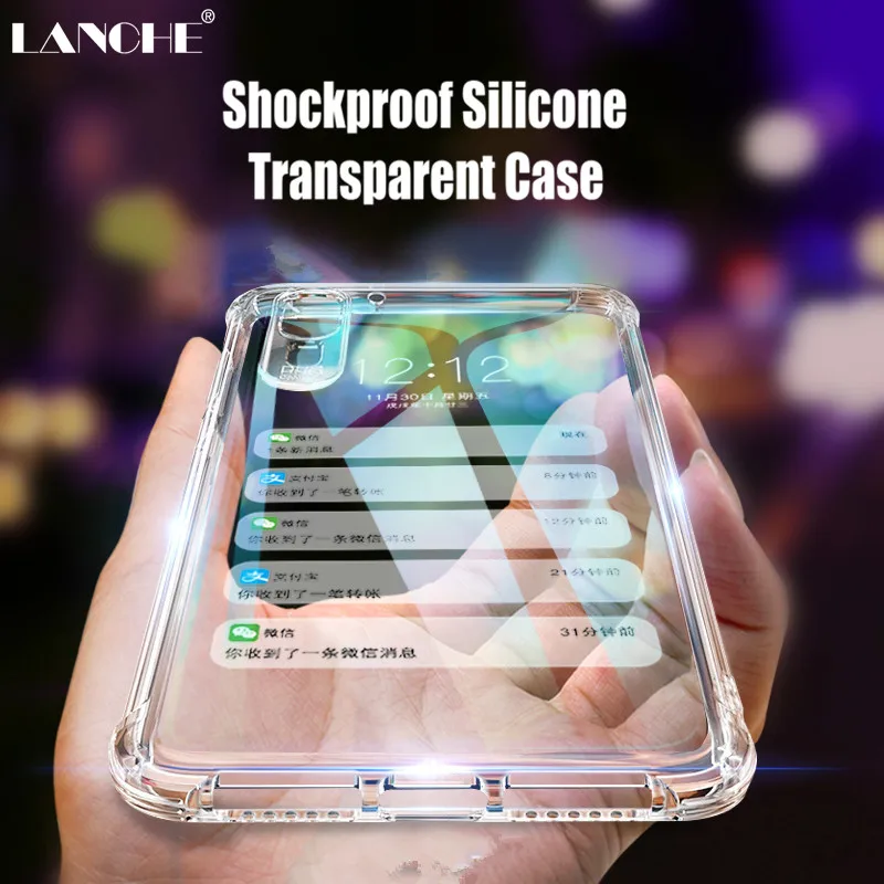 Shockproof Phone Case For Huawei P20 P30 Lite Pro Honor 10 Mate 20 Soft Clear TPU Cover P Smart 2019 |