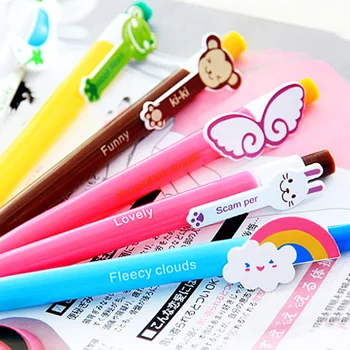 

Stationery monkey cartoon ballpoint pen rabbit animal wings of rainbow pen 0.5mm
