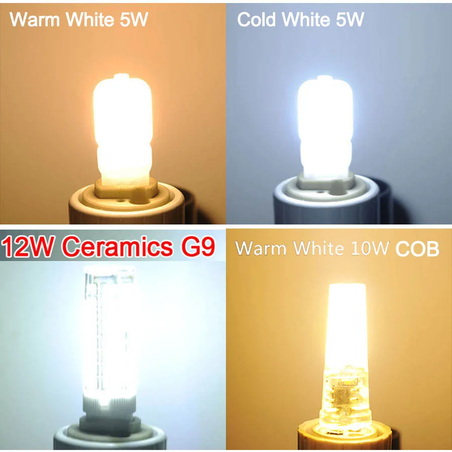 10 unids 5 W ~ 12 W Dimmable COB LED G9 220 V reemplazar 30 ~ 70 W halógena SMD2835 LED luz Led Bombilla G9 lámpara cristal Lampara Bombilla ampolla 10 unids 5 W ~ 12 W Dimmable COB LED G9 220 V reemplazar 30 ~ 70 W halógena SMD2835 LED luz Led Bombilla G9 lámpara cristal Lampara Bombilla ampolla