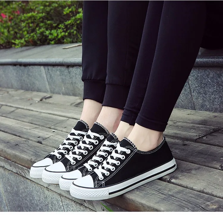 Hellozebra Men Casual Canvas Shoes Classical Lace Up Solid Flats Breathable Board Soft Leather Students Shoes 2016 Autumn New (20)