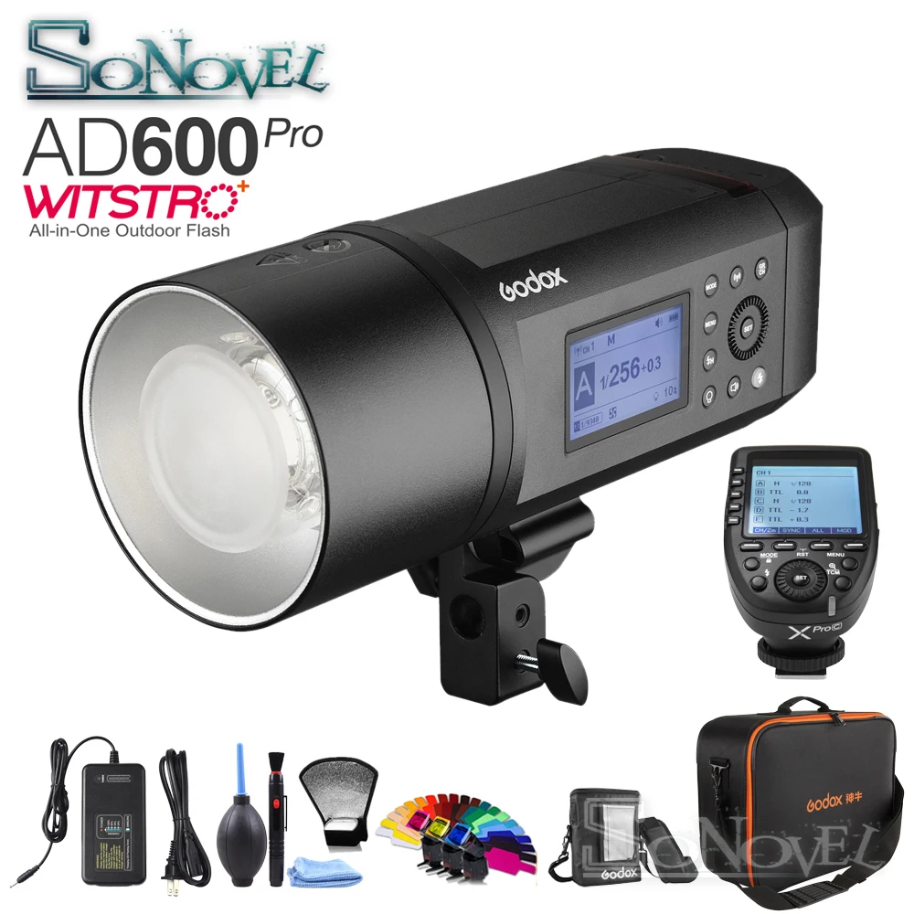US $999.00 Godox AD600 Pro WITSTRO AllInOne Outdoor Flash AD600Pro LiOn Battery TTL HSS With BuiltIn Godox 24G Xpro Transmitter