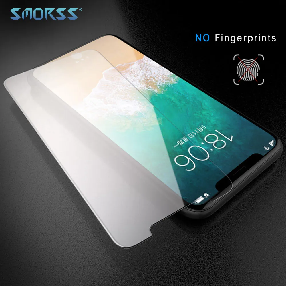 SMORSS Frosted Phone Protection Film for iphone X 3D Matte Tempered