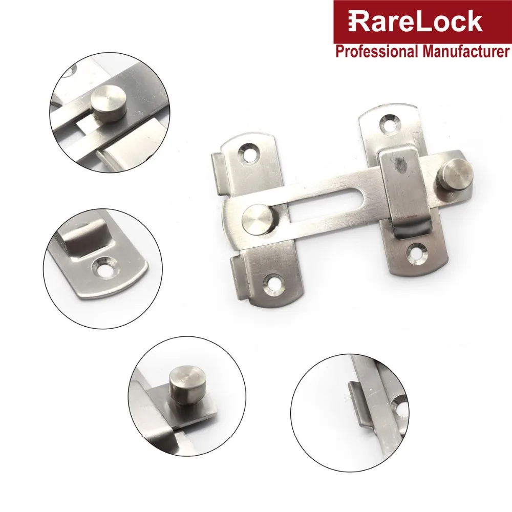 Rarelock MS93 защелка мертвые болты Засов Замок для раздвижной двери балкона окна шкафа женское платье примерочная ванная комната сарай f