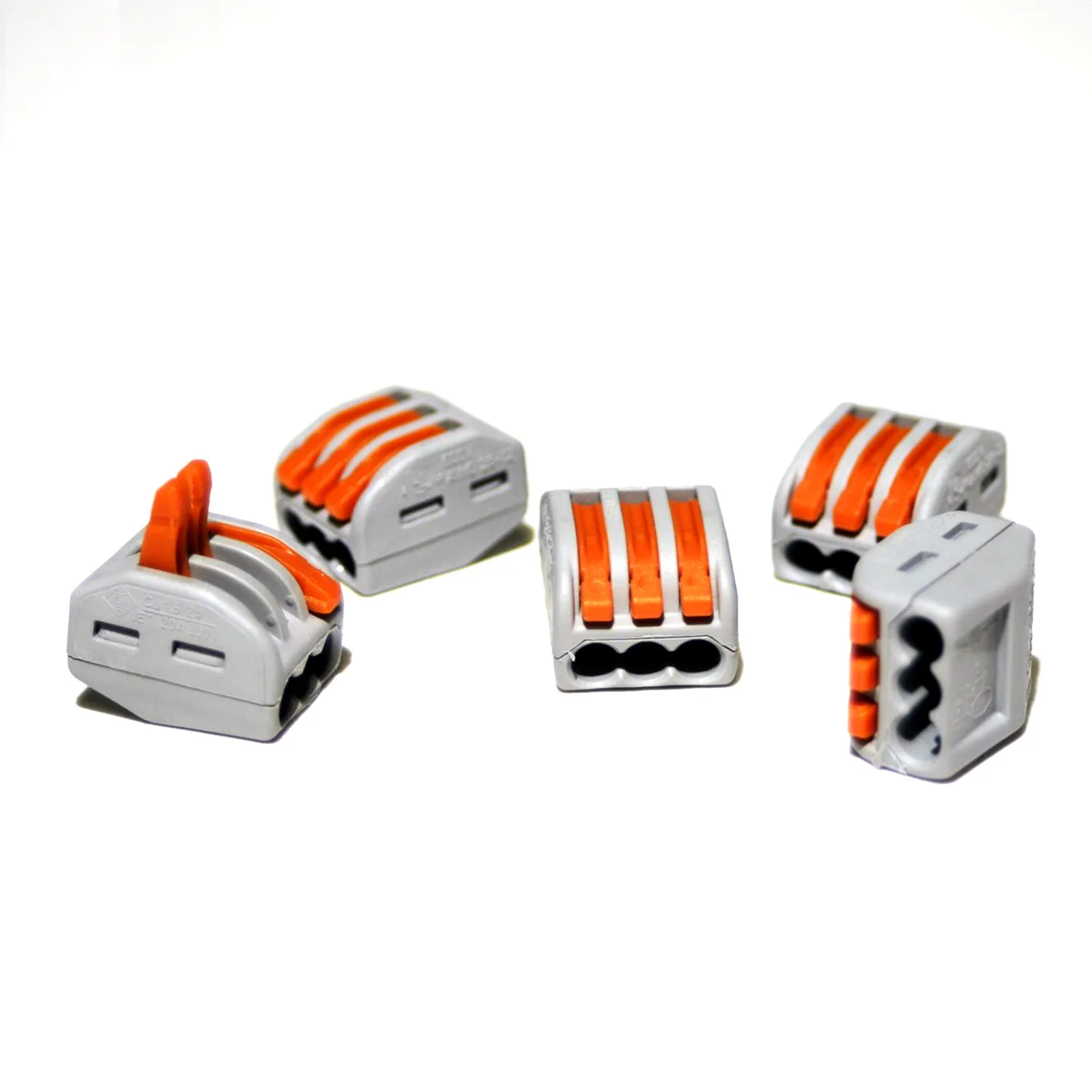 

Pack of 15 Plug-In Terminals, 3 x 0.08-4 mm2 222-413