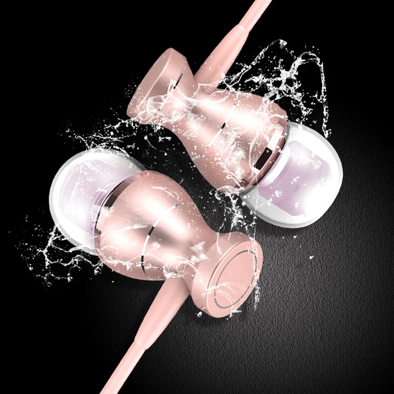 

KAPCICE J9 Metal Magnetic Sport Running Earphone In-Ear Earbuds Clarity Stereo Sound With Mic Headset For Mobile Phone MP3 MP4 P