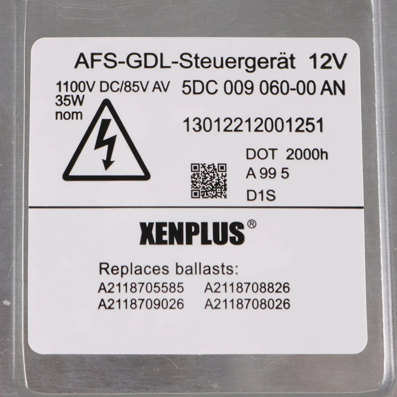 XENPLUS высокое качество ксенон HID фара балласт 5DC 009 060-00 5DC00906000 A2118705585 для лимузина Kombi 2 года гарантии