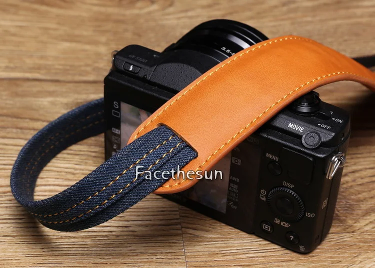 Vintage jeans DSLR camera strap belt 9