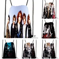 Custom the Gazette by Fxrence походная сумка на шнурке для мужчин и женщин милый рюкзак дети ранец (черная спина) 31x40 см #180531-01-39