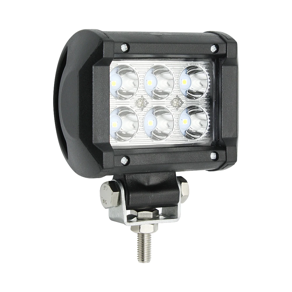 

ANBLUB Car LED Work Light DC 9-30V 18W Offroad Lamp Spotlight Auto DRL Daytime Running Light for Boat SUV Motorcycle Headlamp