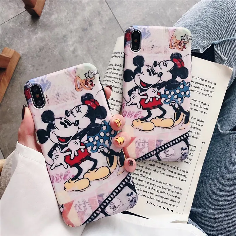 

Couple case Minnie Cartoon Phone Case For Samsung Galaxy S10 Lite s 10 plus S8 S9 plus Galaxy note 9 note 8 cover coque