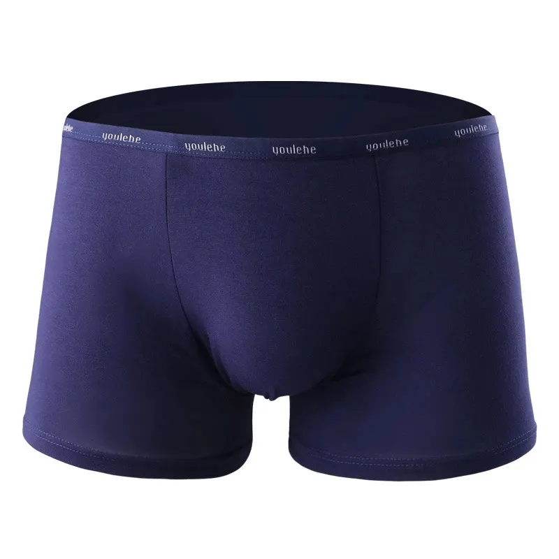 

Fashion Men Boxer Soft Breathable Modal Underwear plus size Comfortable Solid Underpants Homme Panties U Convex Pouch Boxers LB