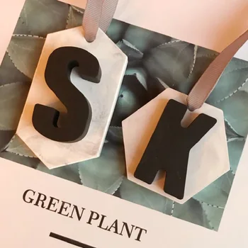 

1pcs Capital Letter S K Concrete Mold Aromatherapy Gypsum Plaster Crafts Silicon Mould English Alphabet