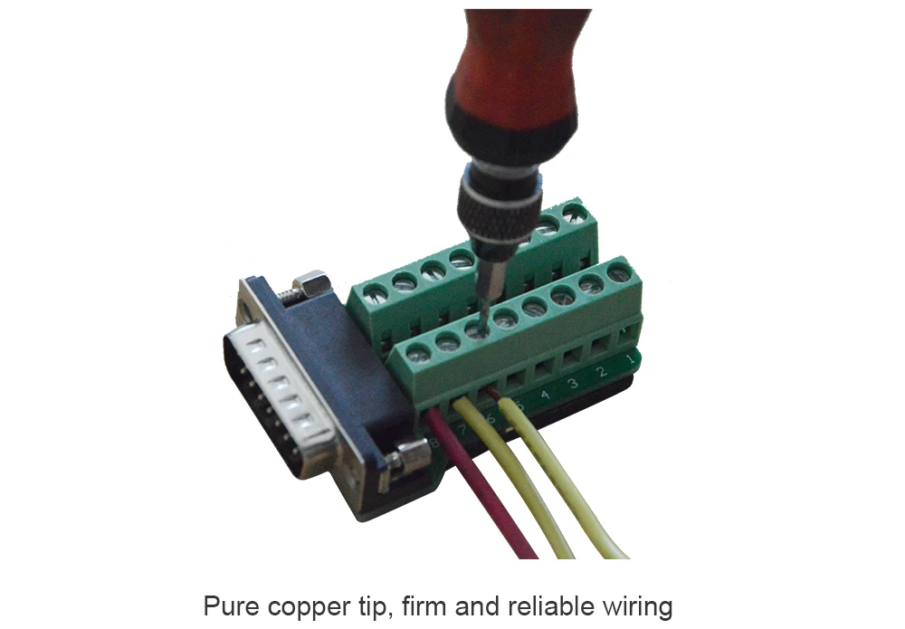 Последовательный Порты и разъёмы DB9 Solderless головкой Plug 9Pin к клеммный блок RS232 разъем COM Порты и разъёмы мужской головы без пайки параллельно