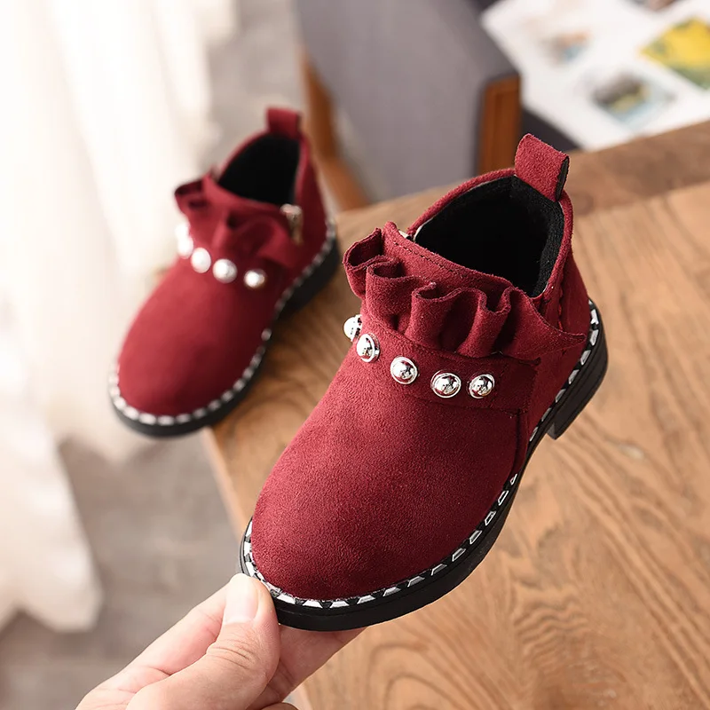 Autumn New Children's short boots For Baby Girls Leisure boot Rivet Fashion Kids Girls Martin boots for children 3-15years Autumn New Children's short boots For Baby Girls Leisure boot Rivet Fashion Kids Girls Martin boots for children 3-15years