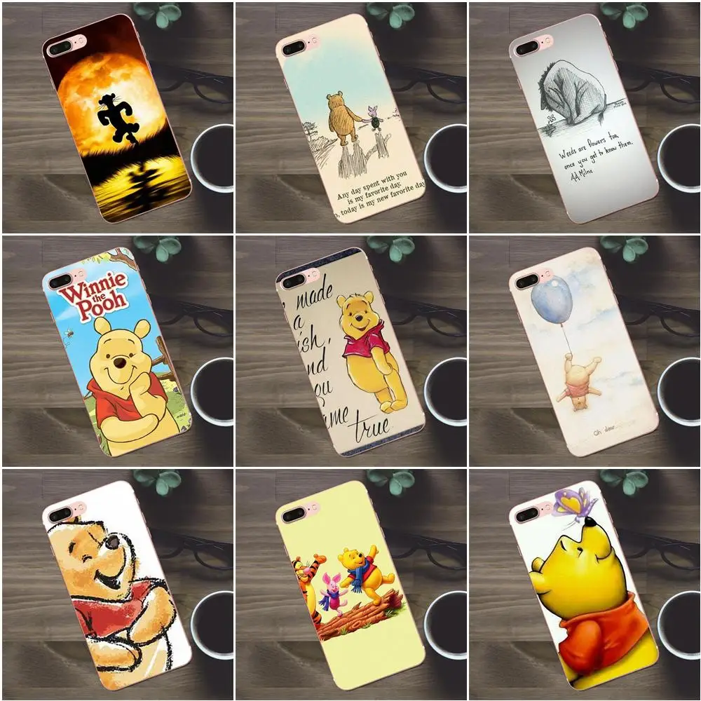 

Soft Custom Phone Winnie Pooh Lovely Quotes For Huawei G8 Honor 5C 5X 6 6X 7 8 9 Y5II Mate 9 P7 P8 P9 P10 P20 Lite Plus 2017