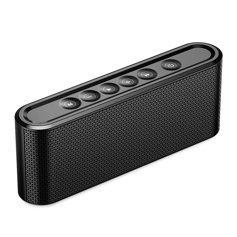 Portable X6 Bluetooth4.2 Speaker Wireless Built in Battery Subwoofer Metal Touch Dual Stereo Spearker with Mic Support TF AUX