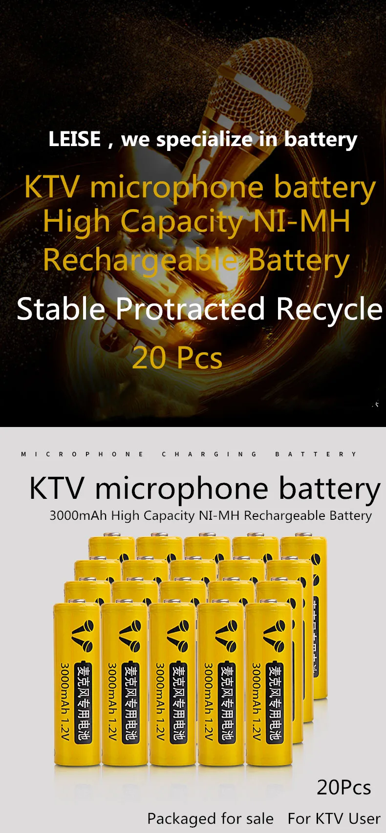 Leise много AA 3000mah перезаряжаемая батарея для KTV микрофона RC игрушечная мышь 1,2 v nimh 2A чехол с батареей Прямая поставка