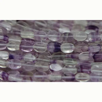 

Wholesale Natural Genuine Purple Fluorite Flat Oval Beads Loose Small Beads 4x6mm Fit Jewelry DIY Necklace OR Bracelets 02762