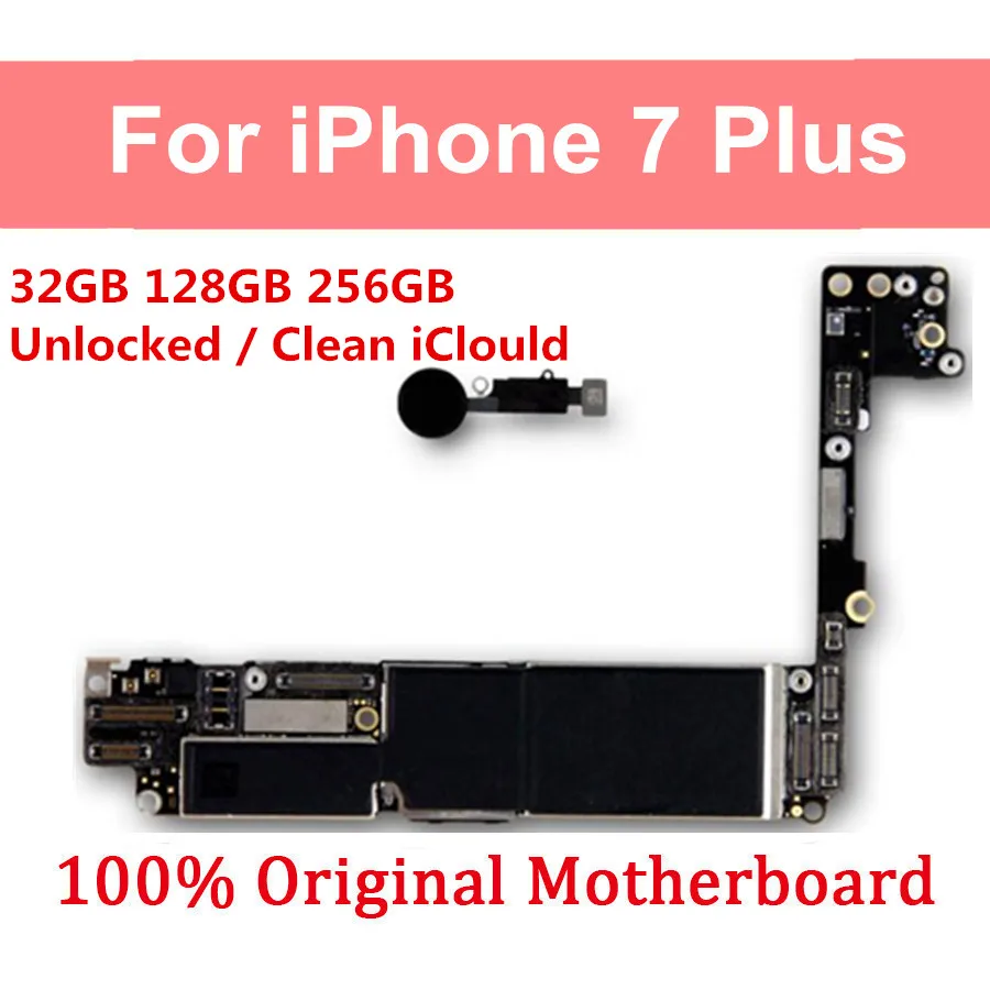 Оригинальная разблокированная материнская плата для iPhone 7 без Touch ID, материнская плата для iPhone 7 без отпечатков пальцев с полными чипами, хороший тест