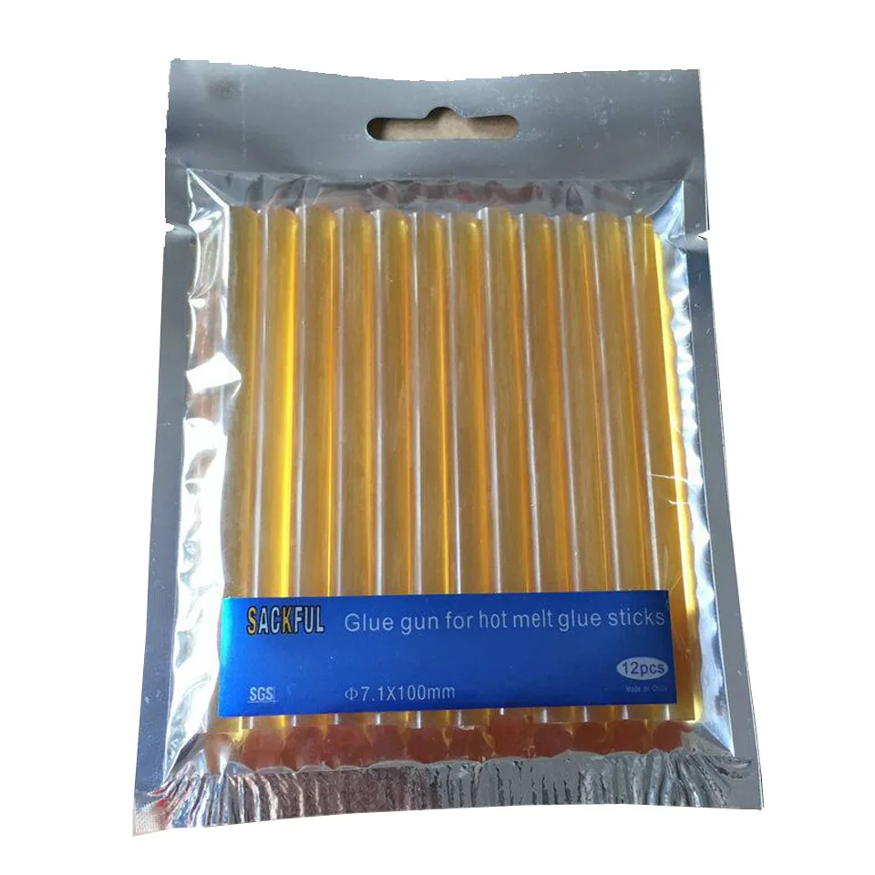 2 Packs/lot 24pcs Hot Melt Hair Extension Keratin Styling Tools Adesive Glue Sticks Black Amber Brown Transparent White
