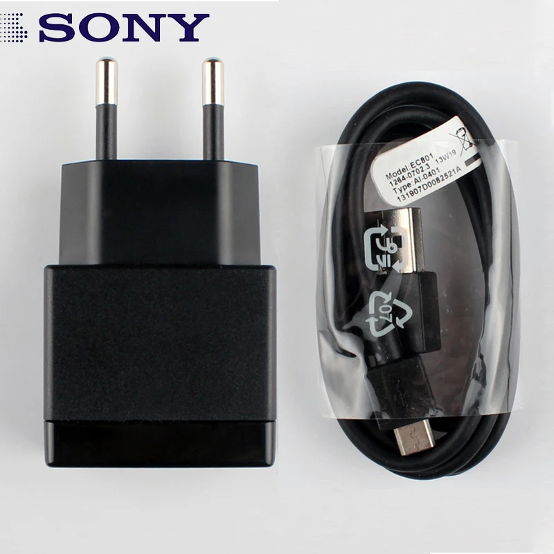 

Original Sony EP880 Wall charger Travel charger + EC801 Cable For Sony Xperia Z Ultra Z1 Z2 Z3 Z4 Z5 L39H Z3mini Z1 mini