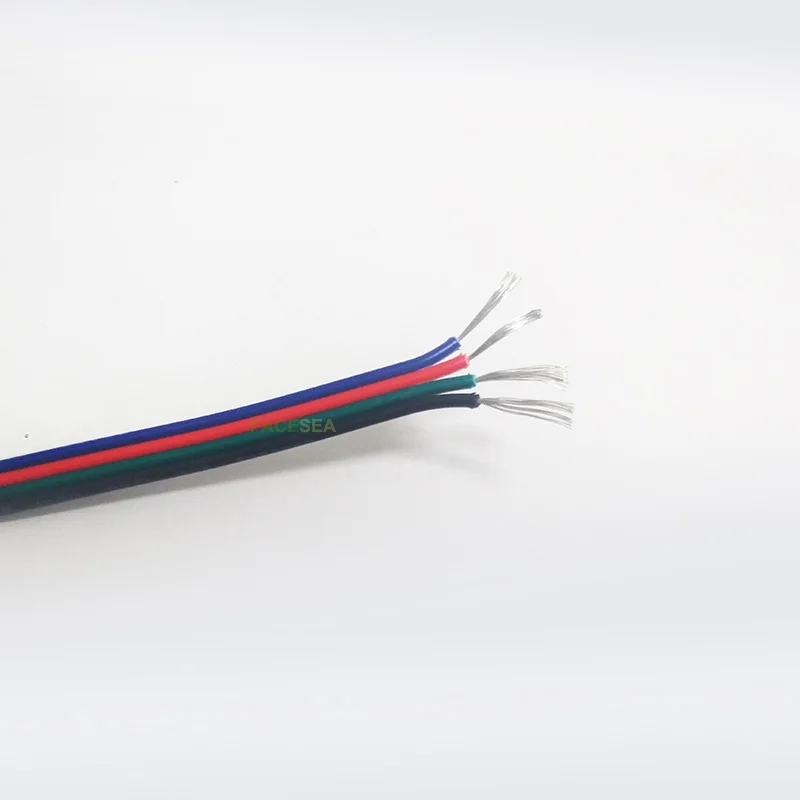 4 контактный медный провод из луженой меди удлинитель RGB Светодиодная лента 22AWG