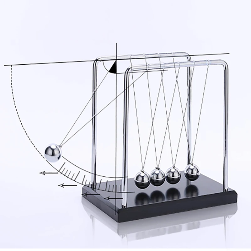 10S Колыбель Ньютона физика маятник Science z-тип Колыбель Ньютона искусство в движении баланс мяч волна стол орнамент обучающая игрушка