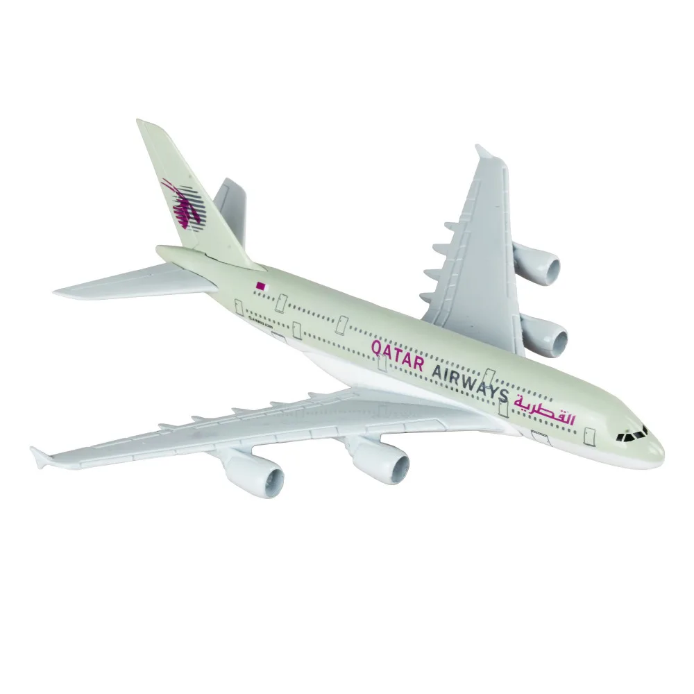 Qatar Airways Company Q. C. S. Модель A380 16 см комплекты для полета подарок на день рождения