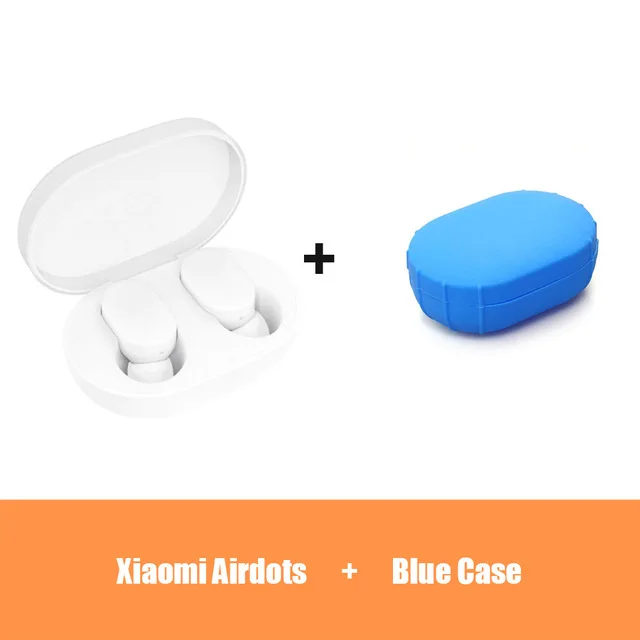 Mi jia AirDots bluetooth наушники TWS новейшая гарнитура наушники Handsfree smart AI управление mi jia mi наушники для Android iOS - Цвет: Air Add Blue Box