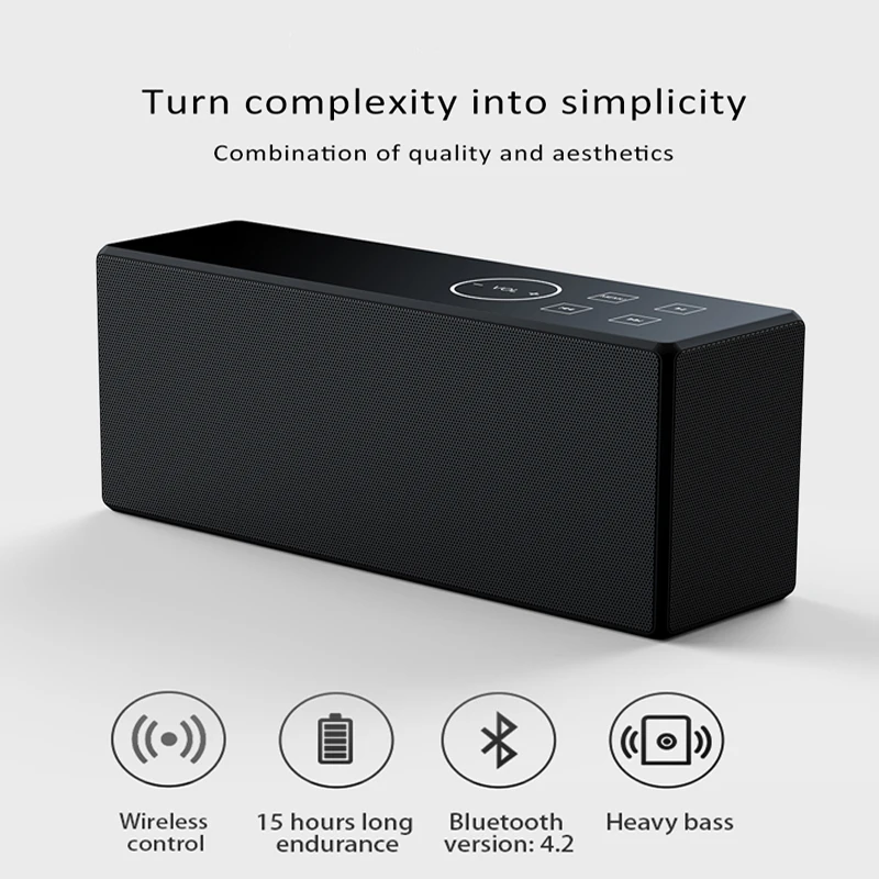 Портативный мини беспроводной Bluetooth динамик бас стерео Велоспорт Спорт